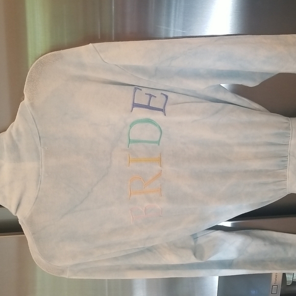 💕PJ SALVAGE💕 Bridal Embroidered Robe ~ Blue Bride Graphic Medium M NWT - Picture 9 of 12